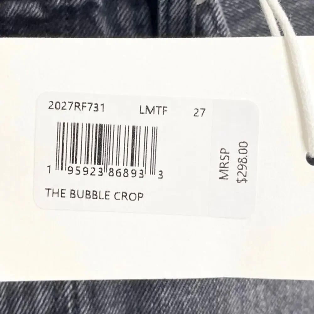 Frame Denim The Bubble Crop Jeans In Limitless Raw Fray 27 NWT - Picture 8 of 11